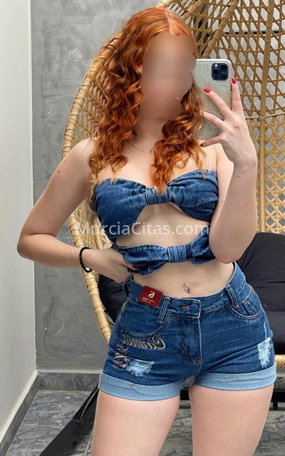 Dulce María, pelirroja, últimos días. 614276254. Citas en MURCIA, MURCIA. www.murciacitas.com.