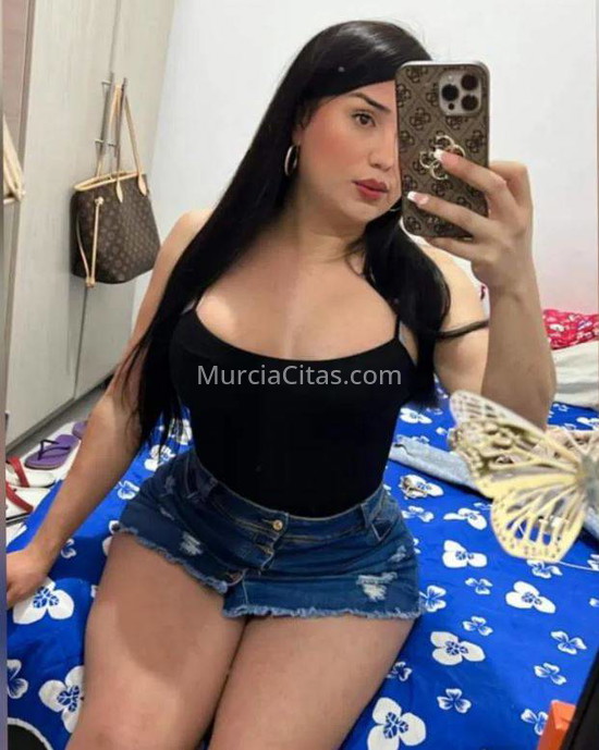 Oriana trans morena de piel clara. 672955374. Citas en MURCIA, MURCIA. www.murciacitas.com.